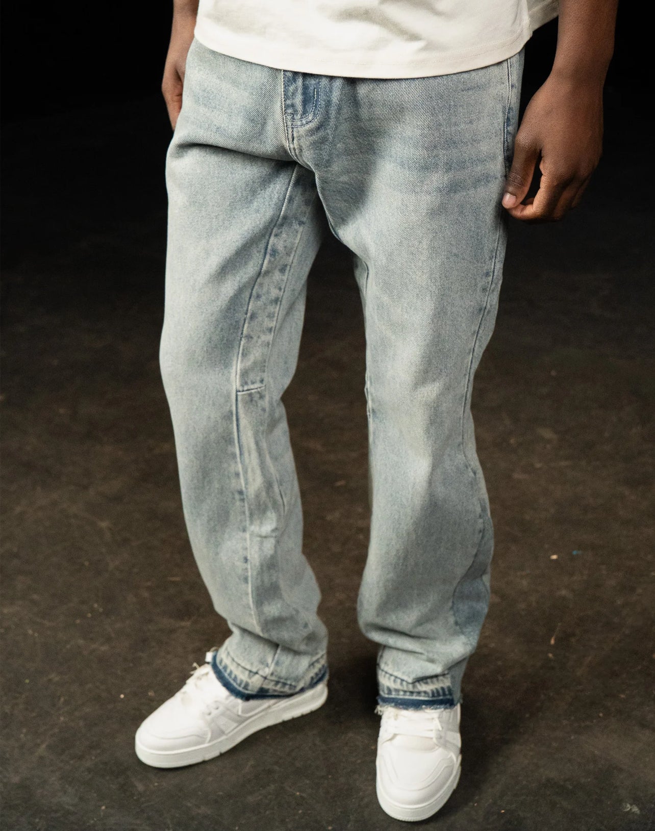 Siarr Flared Jeans Triple Blue