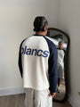 Blancs Raglan Waffle Knit - Navy, alternate view 2