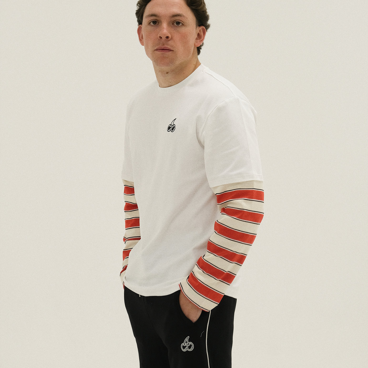 Cherry Location Stripe Longsleeve, alternate view 2
