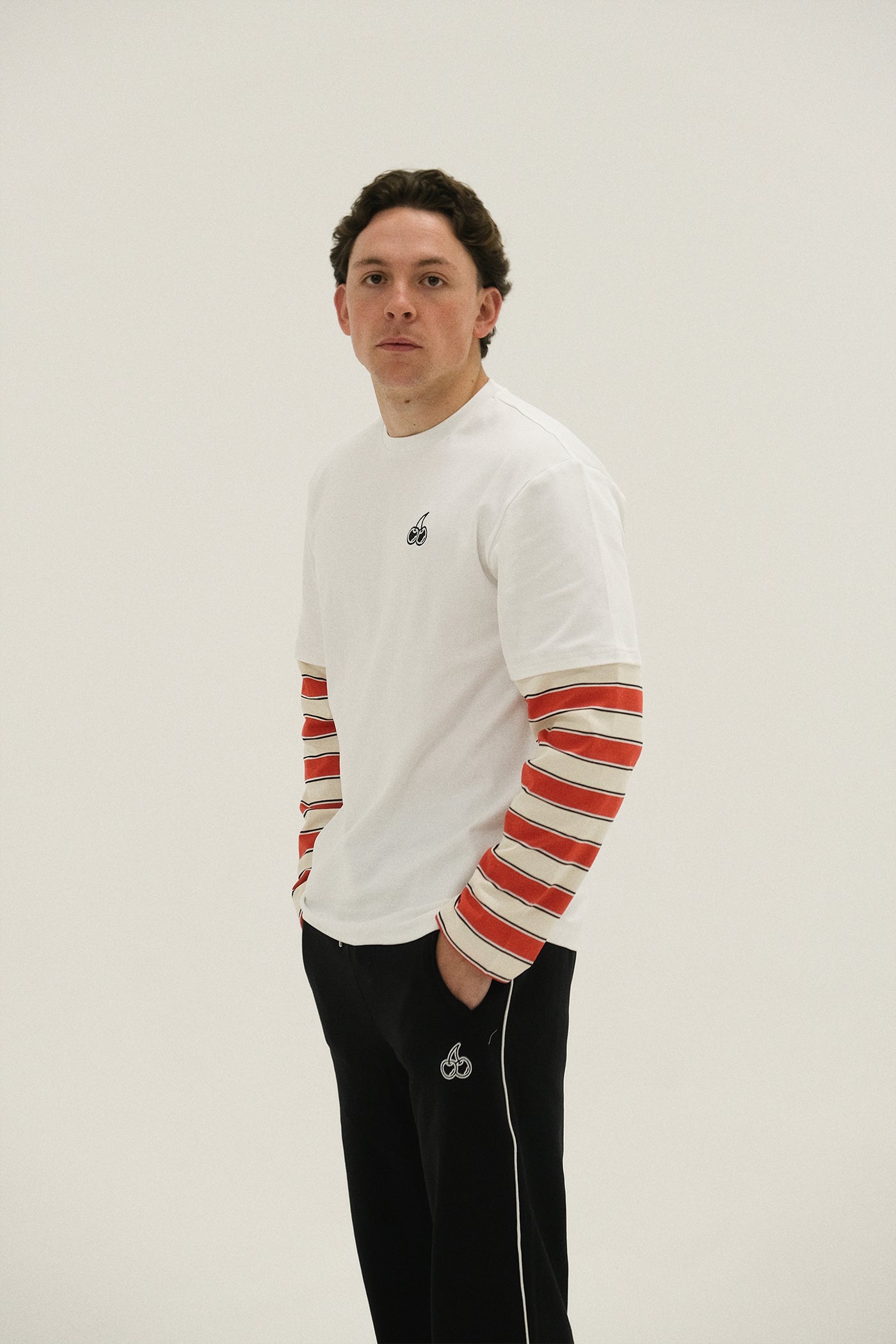 Cherry Location Stripe Longsleeve, alternate view 2