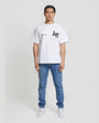 Annie Hood College T Shirt (White/Black)