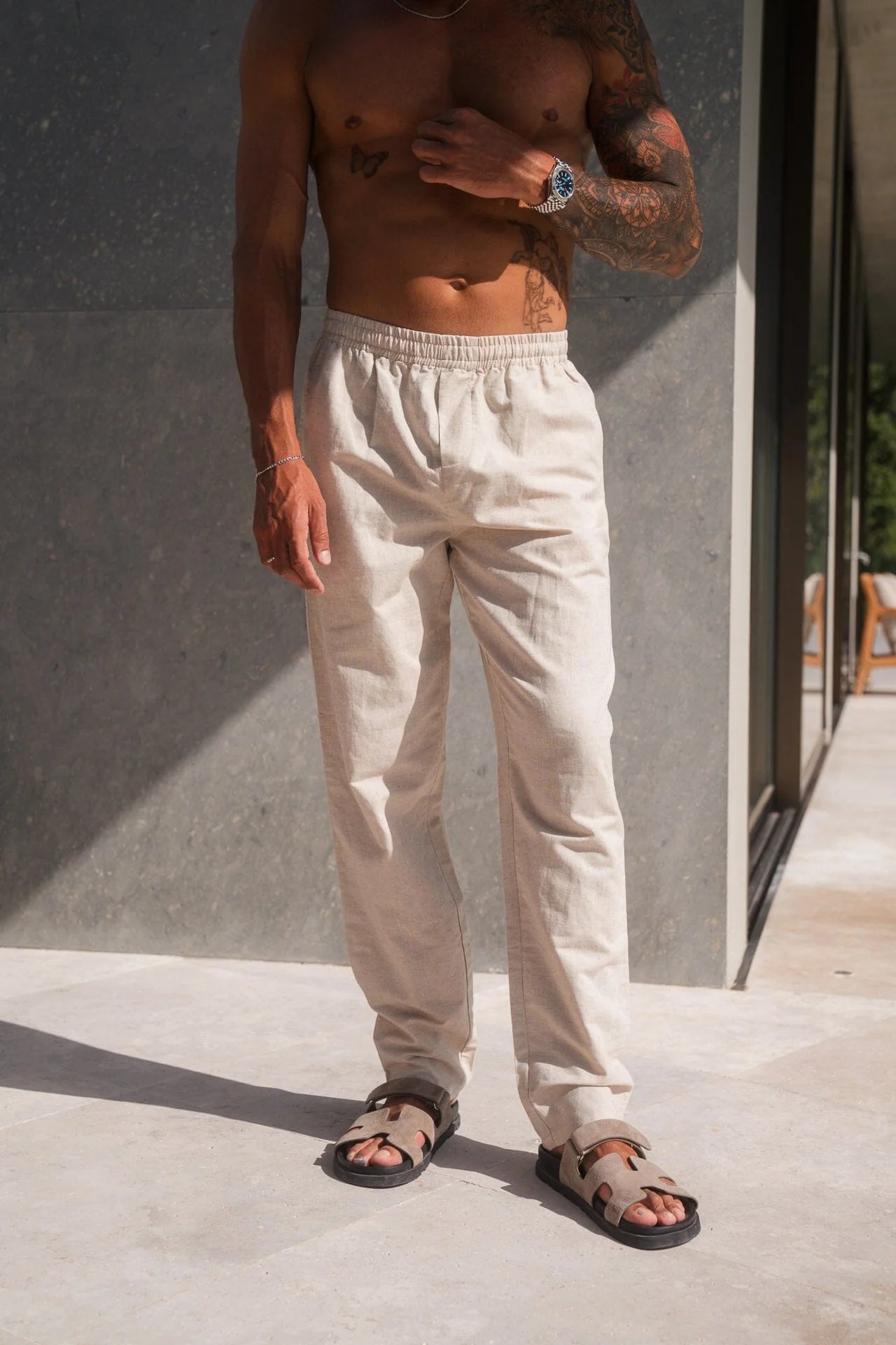 Belier Linen Trousers Oatmeal