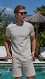 Belier Edwin Textured T Shirt Mushroom