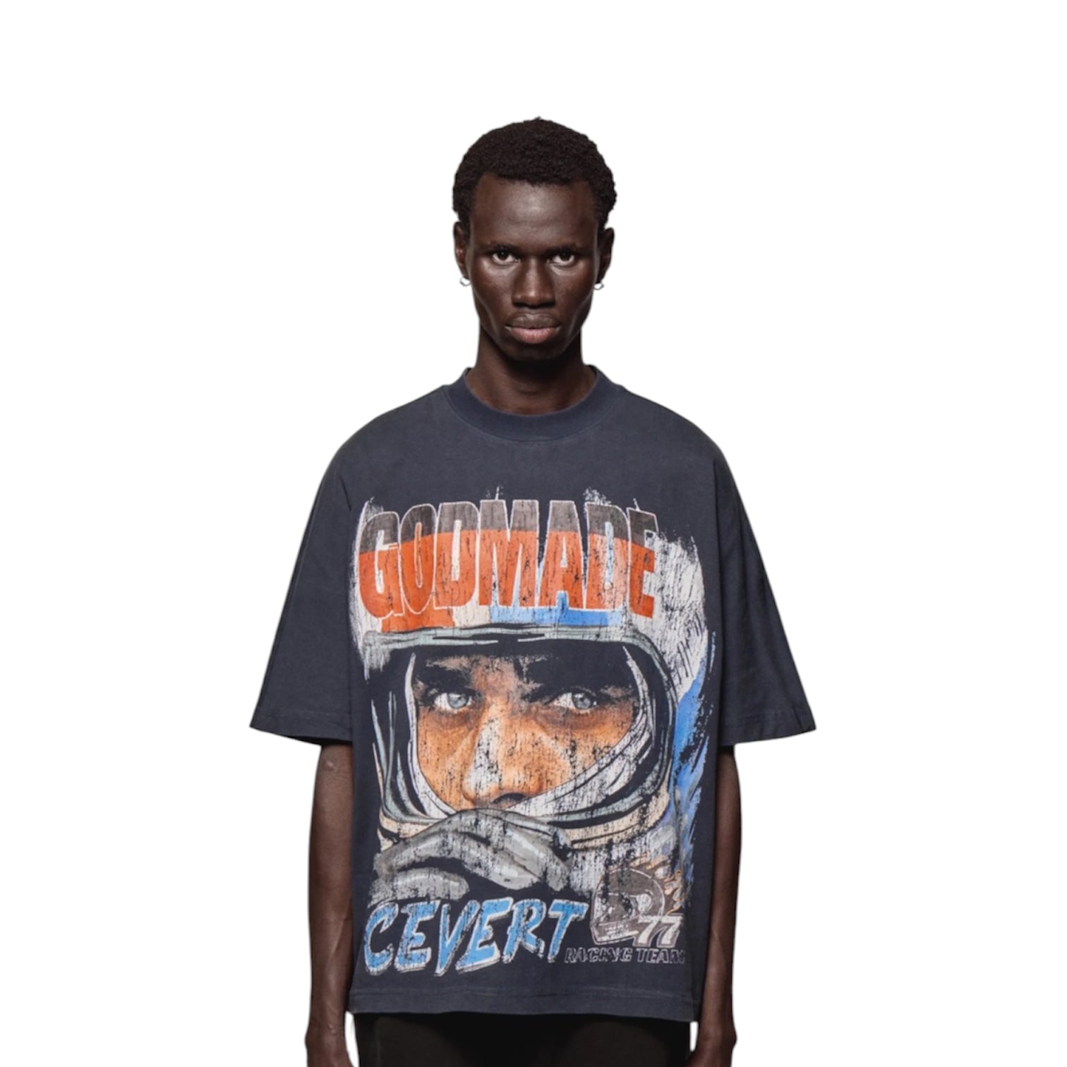 GODMADE CEVERT T SHIRT - WASHED MIDNIGHT