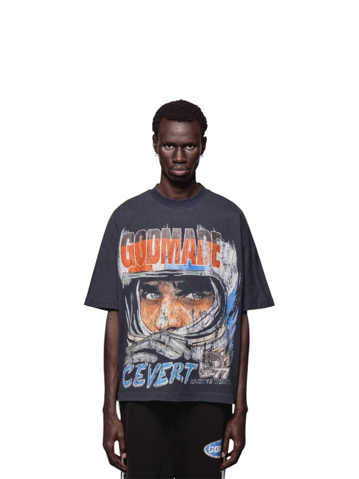 GODMADE CEVERT T SHIRT - WASHED MIDNIGHT