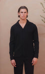Belier Hassan Seersucker L/S Shirt - Black