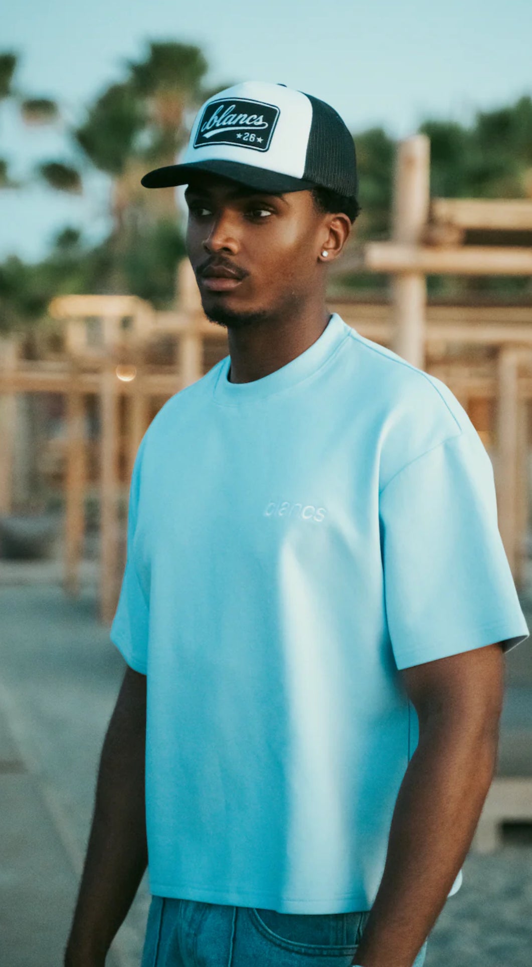 BLANCS Classic Logo T-Shirt “Light Blue