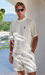 Belier Leon Crochet T Shirt White