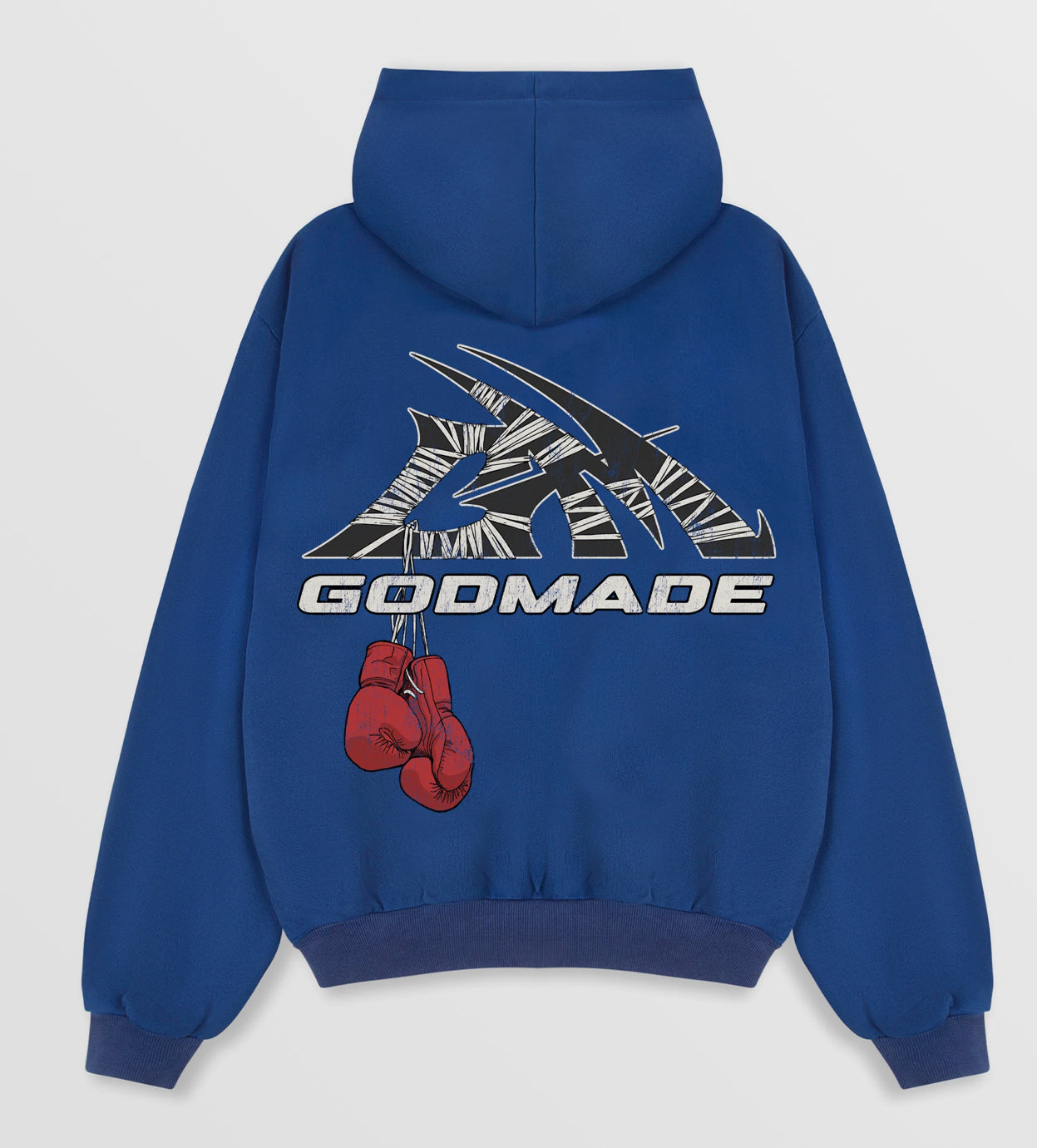 Godmade Wrapped Logo Hoodie Washed Blue