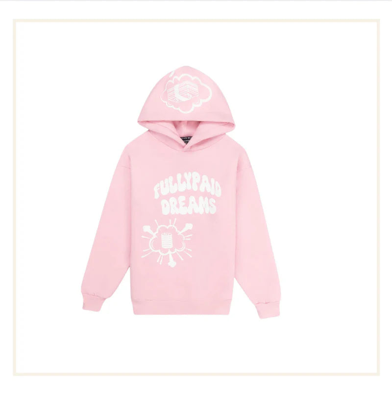 Fully Paid Dreams Hoodie Pink/White