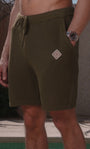 Belier Leon Crochet Short Olive