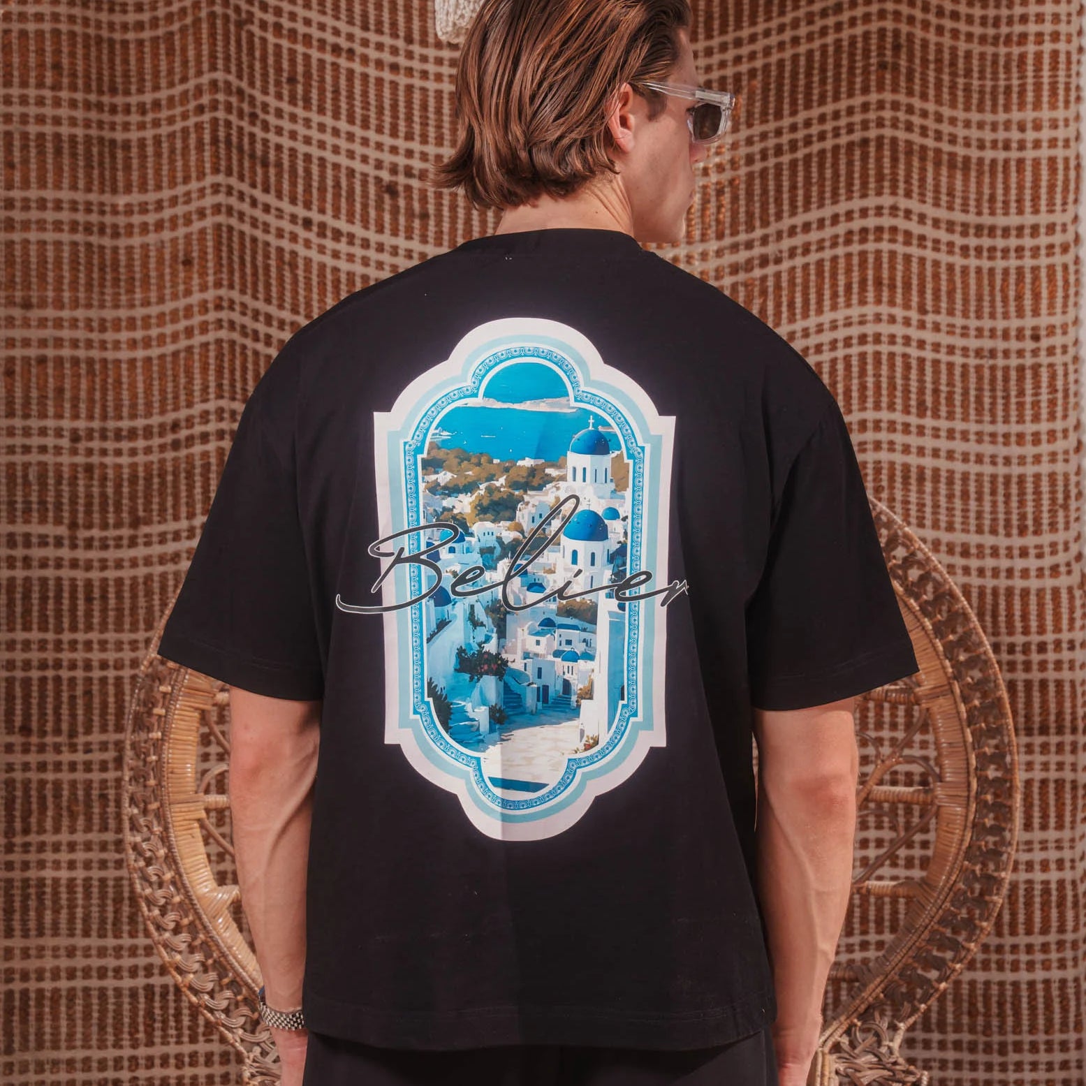 Belier Santorini Black T Shirt, alternate view 2
