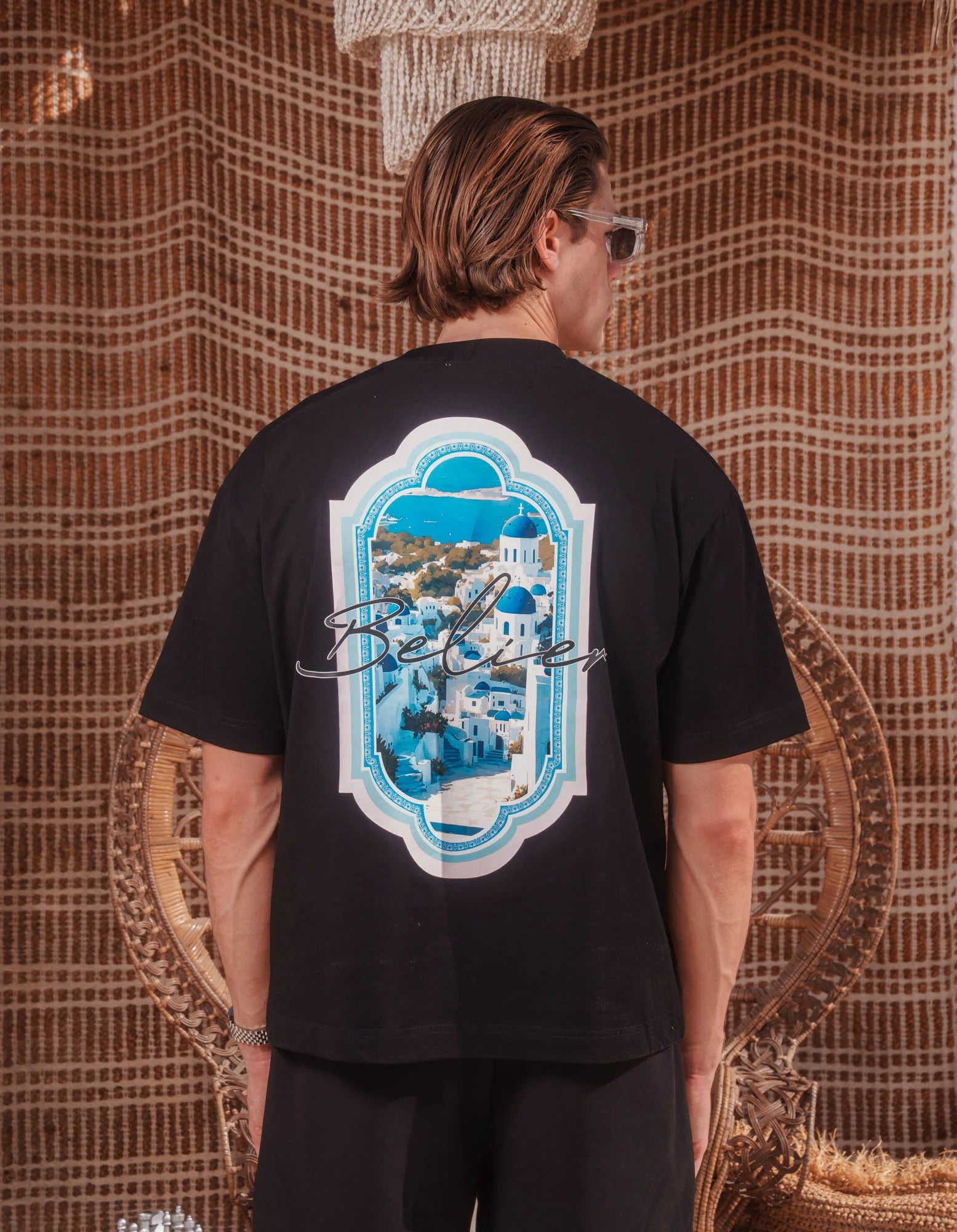 Belier Santorini Black T Shirt, alternate view 2