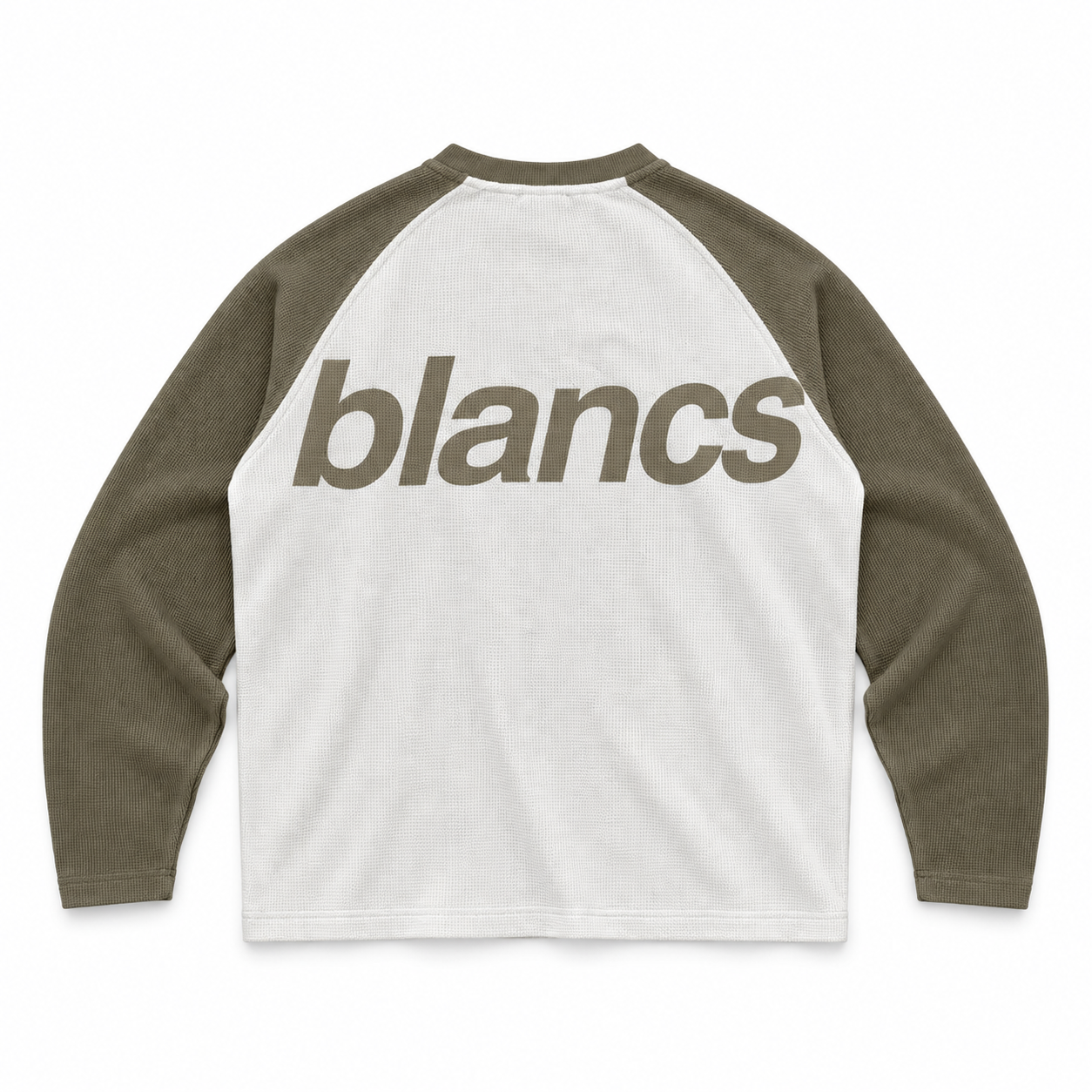 Blancs Raglan Waffle Knit - Khaki