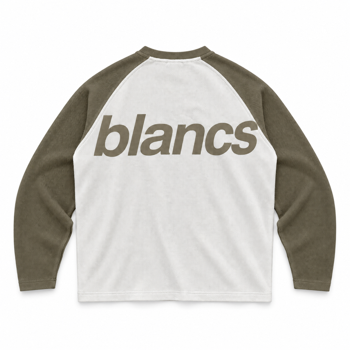 Blancs Raglan Waffle Knit - Khaki