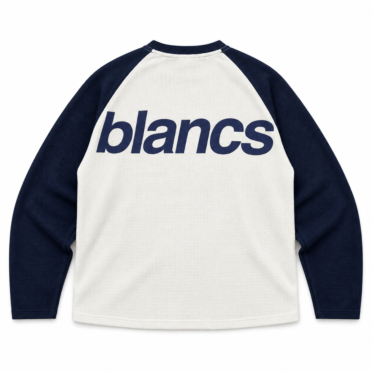 Blancs Raglan Waffle Knit - Navy