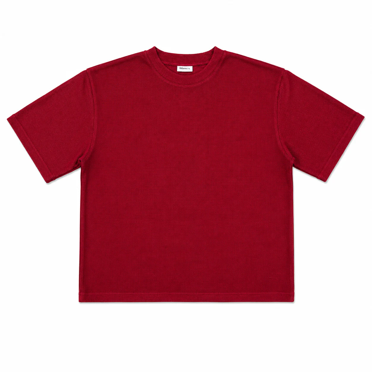 Blancs Waffle Knit S/S - Burgundy, alternate view 2
