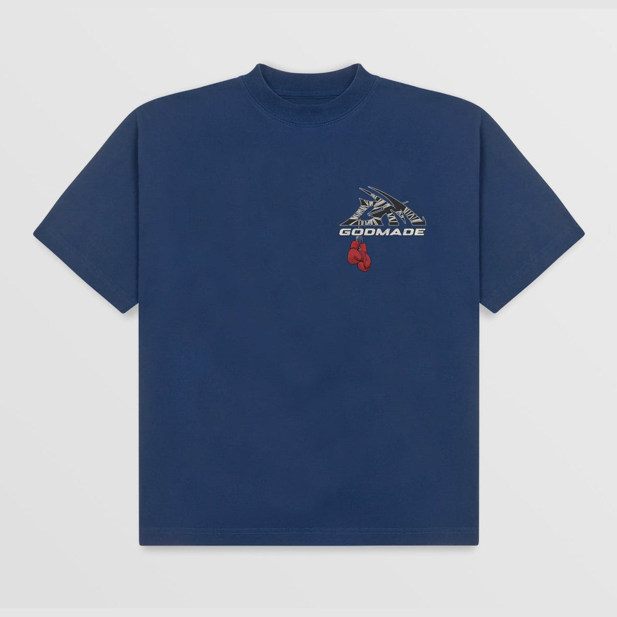 GODMADE WRAPPED LOGO - WASHED BLUE  T-SHIRT