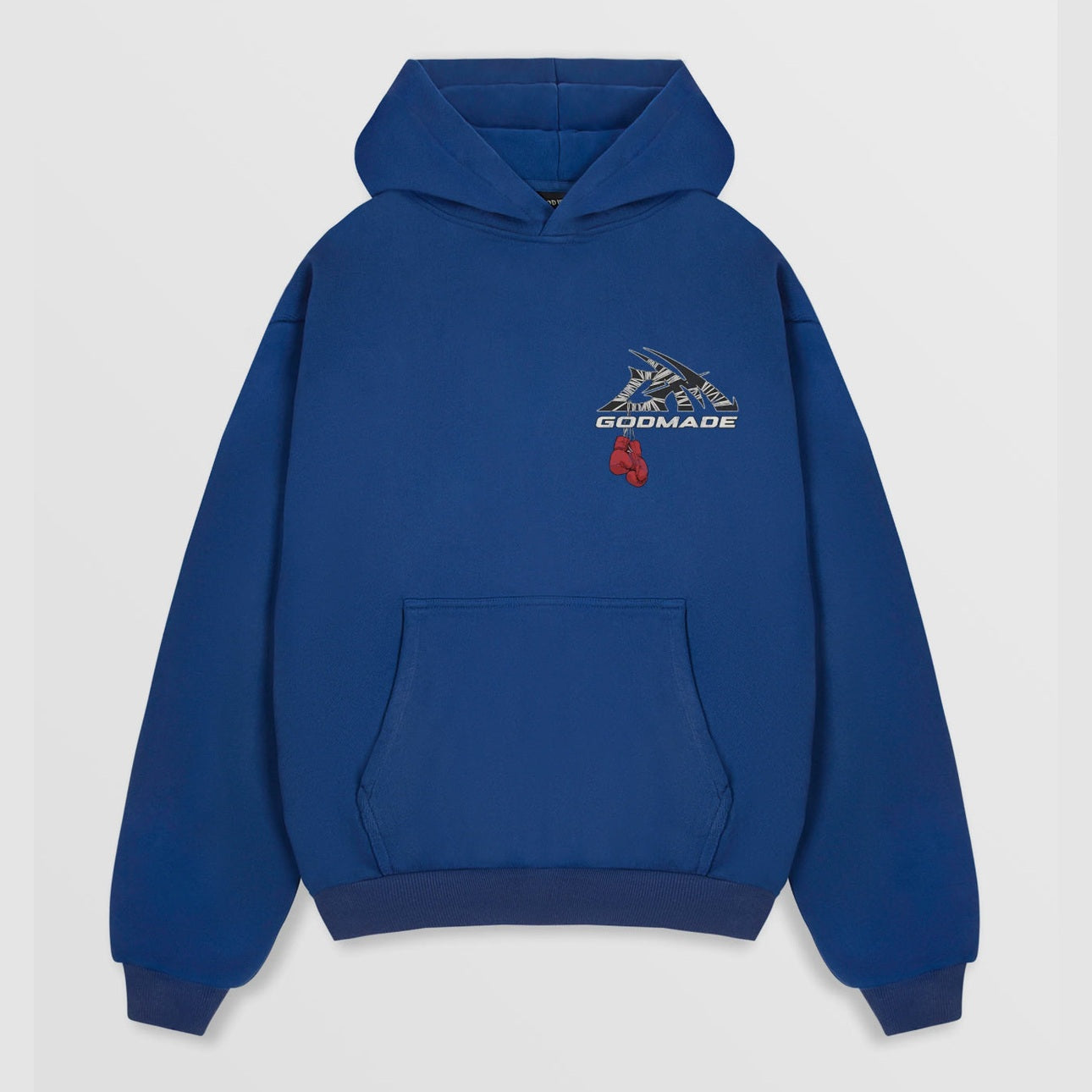 Godmade Wrapped Logo Hoodie Washed Blue