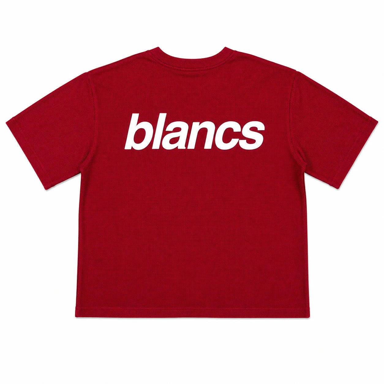 BLANCS WAFFLE KNIT S/S - BURGUNDY