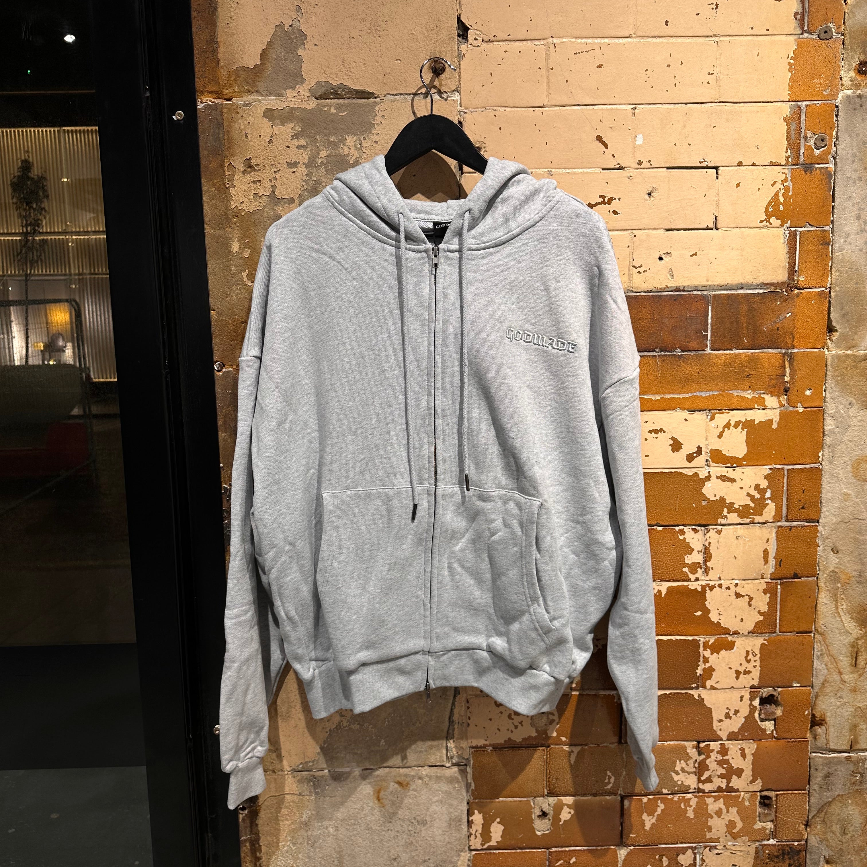 GODMADE SIGNATURE ZIP HOODIE - ASHEN GREY