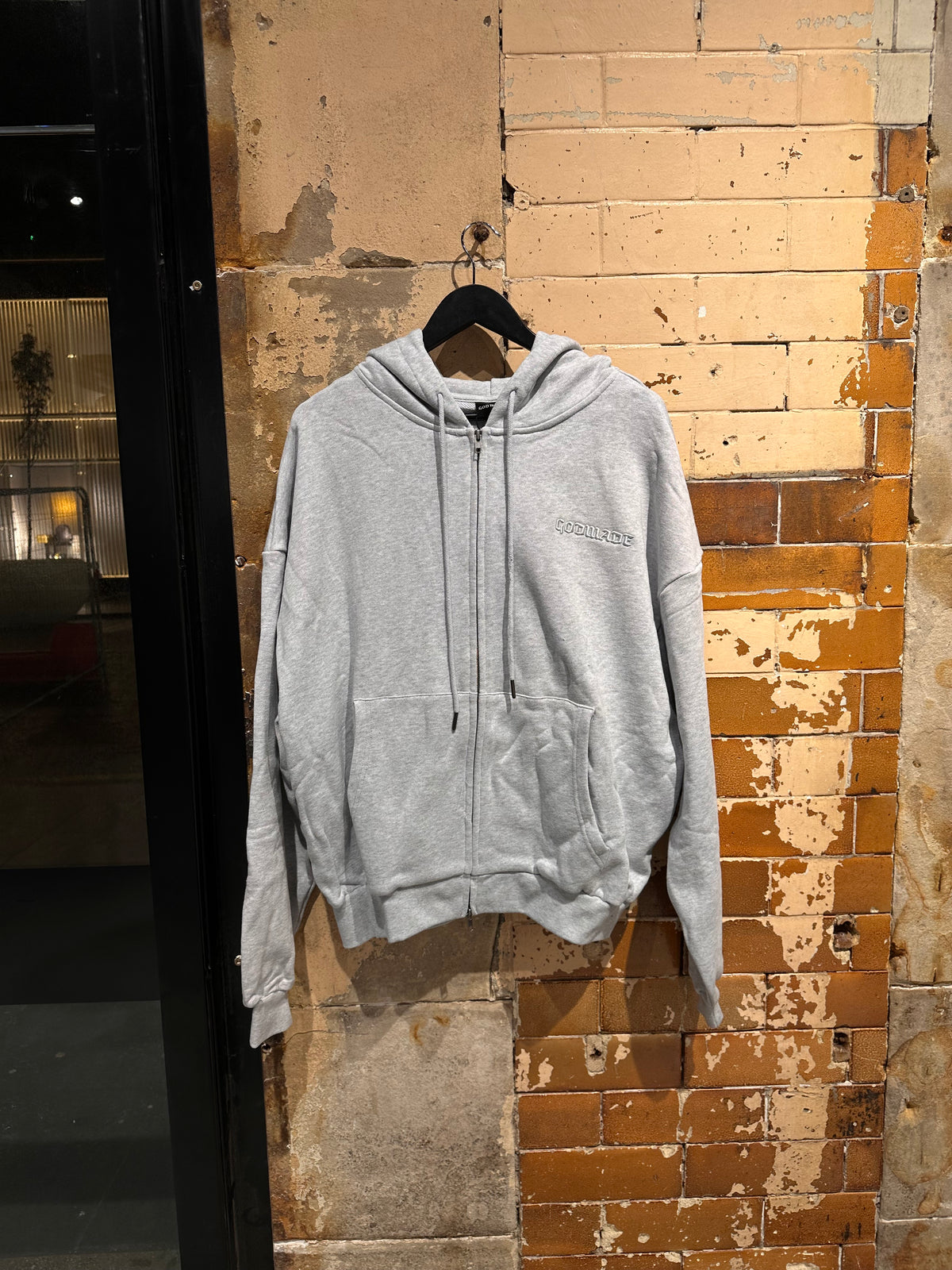 Godmade Signature Zip Hoodie - Ashen Grey