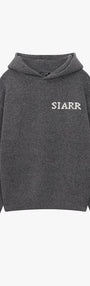 Siarr Charcoal Knit Hoodie