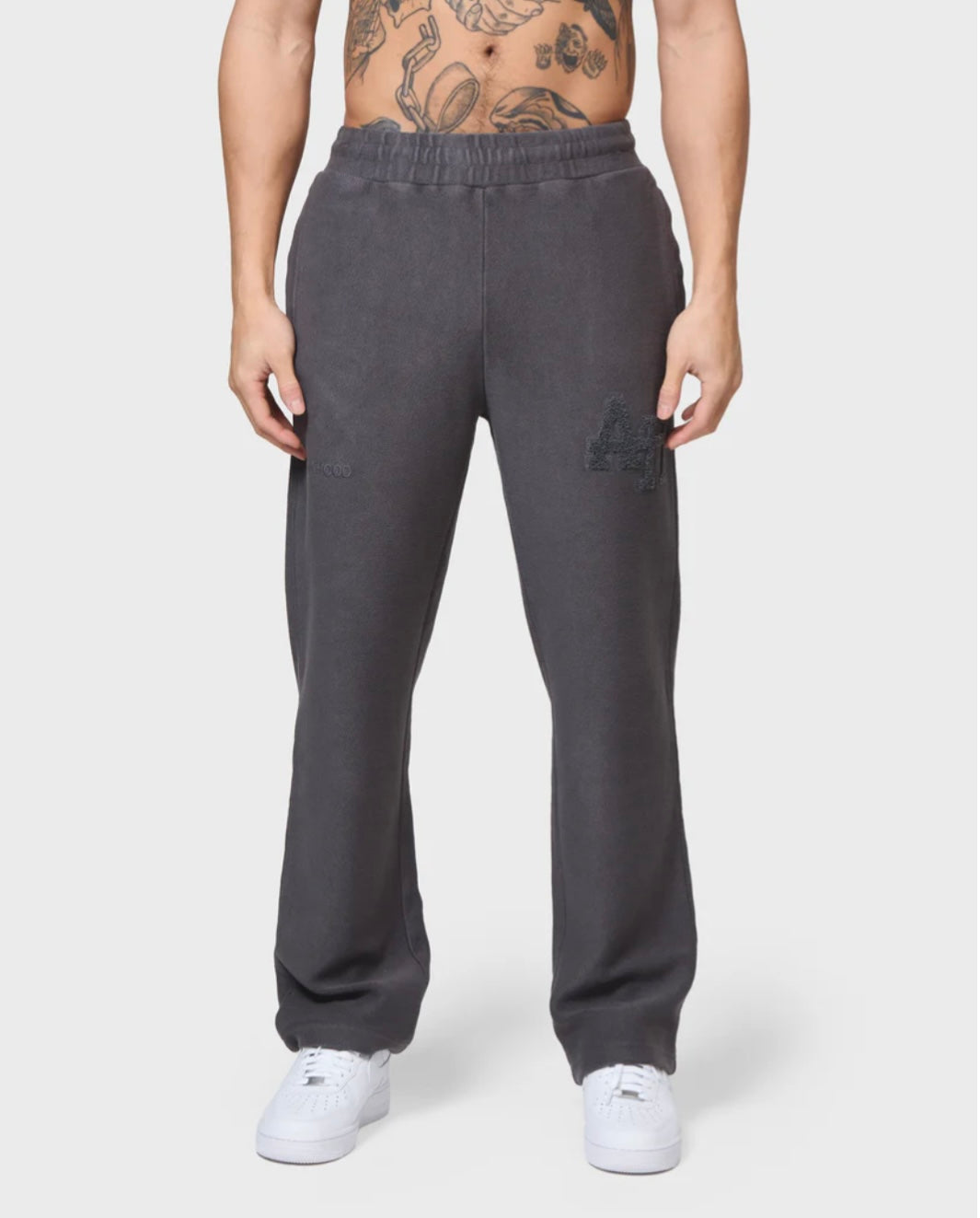Annie Hood College Joggers Washed Black