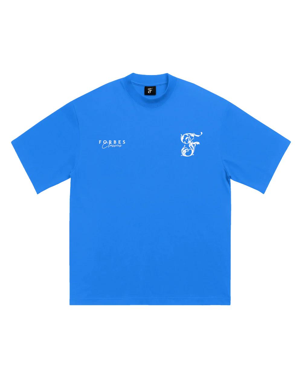 Forbes Classic T Shirt Azure Blue