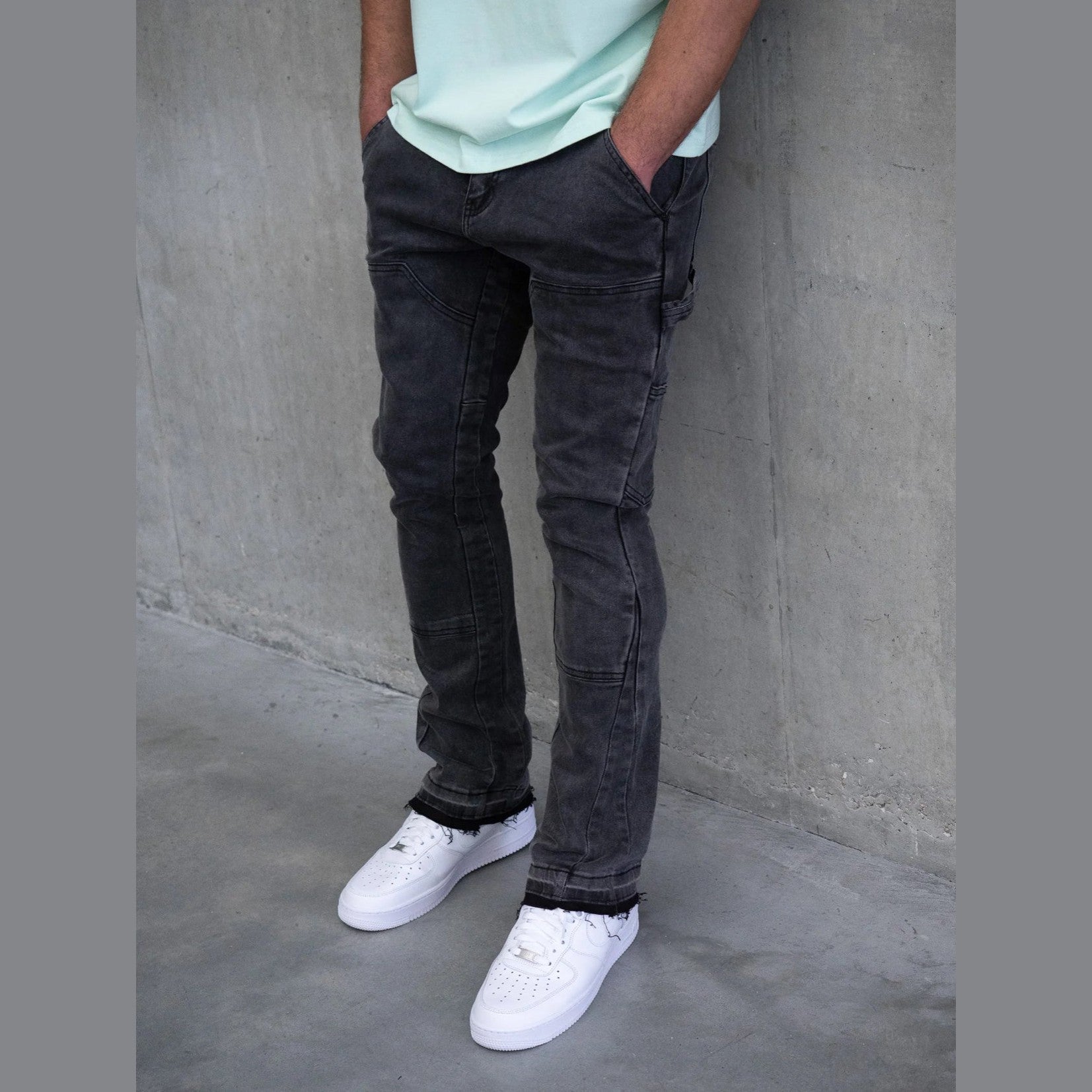 Siarr Carpenter Jeans ‘Washed Black’