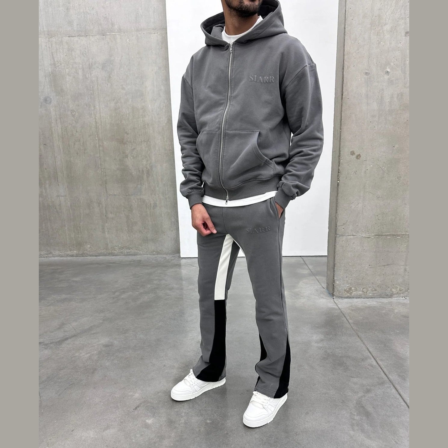 Siarr Zip Hoodie ‘Dark Grey’