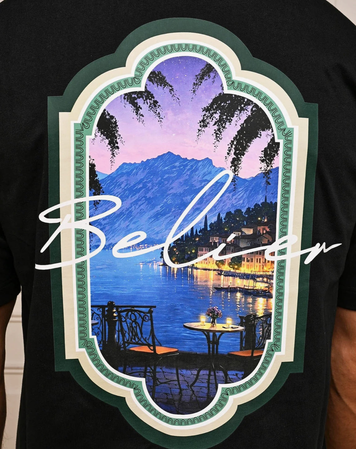 Belier Black Riviera View T Shirt, alternate view 2