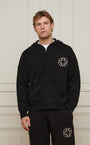 Belier Black Mohair Knit Hoodie