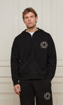 Belier Black Mohair Knit Hoodie