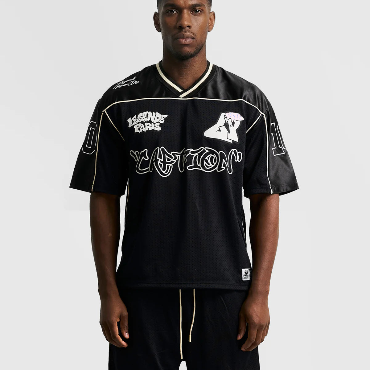 LEGENDE GRAFFITI MESH JERSEY BLACK