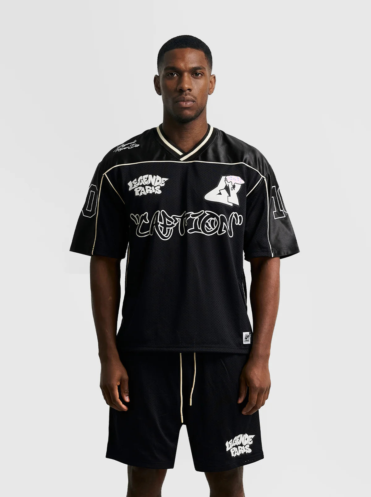 LEGENDE GRAFFITI MESH JERSEY BLACK
