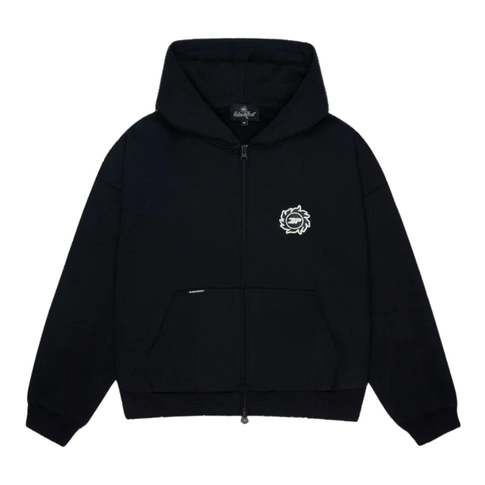 Broken Planet Sun Zip Up Hoodie ‘Black’