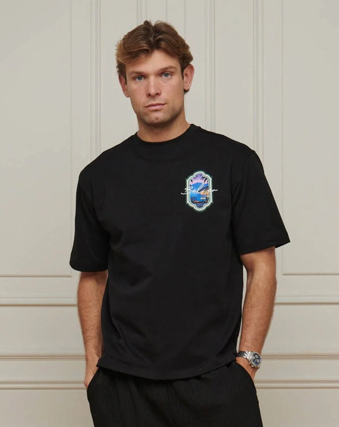 Belier Black Riviera View T Shirt