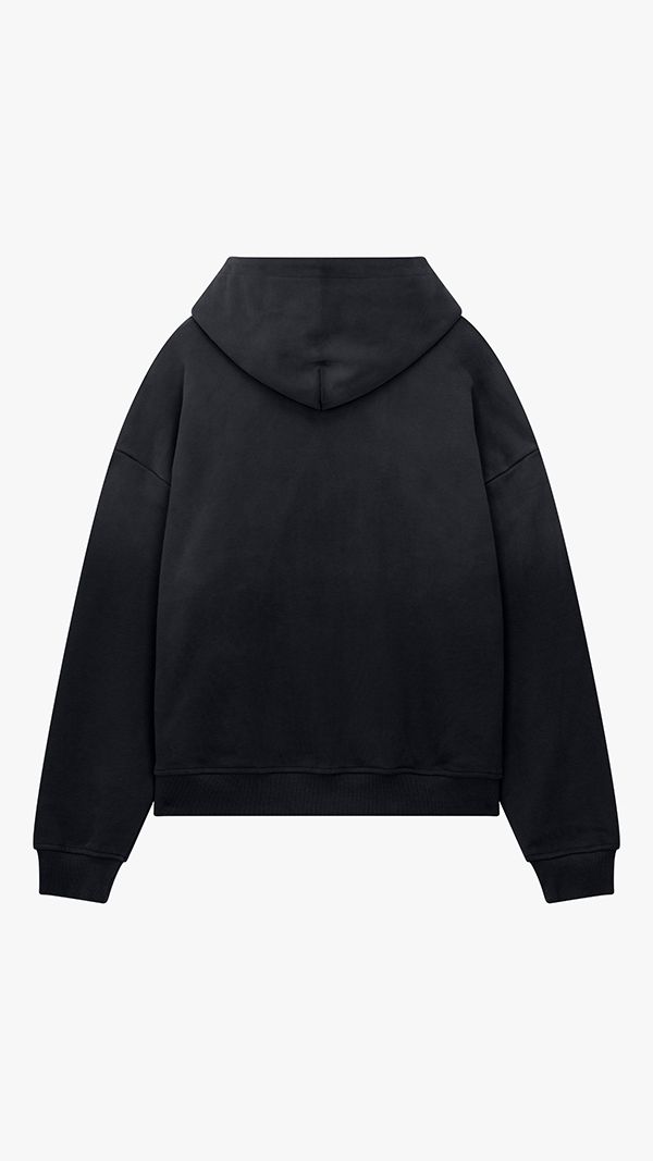 Siarr Star Zip Hoodie Black