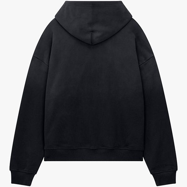 Siarr Star Zip Hoodie Black, alternate view 2