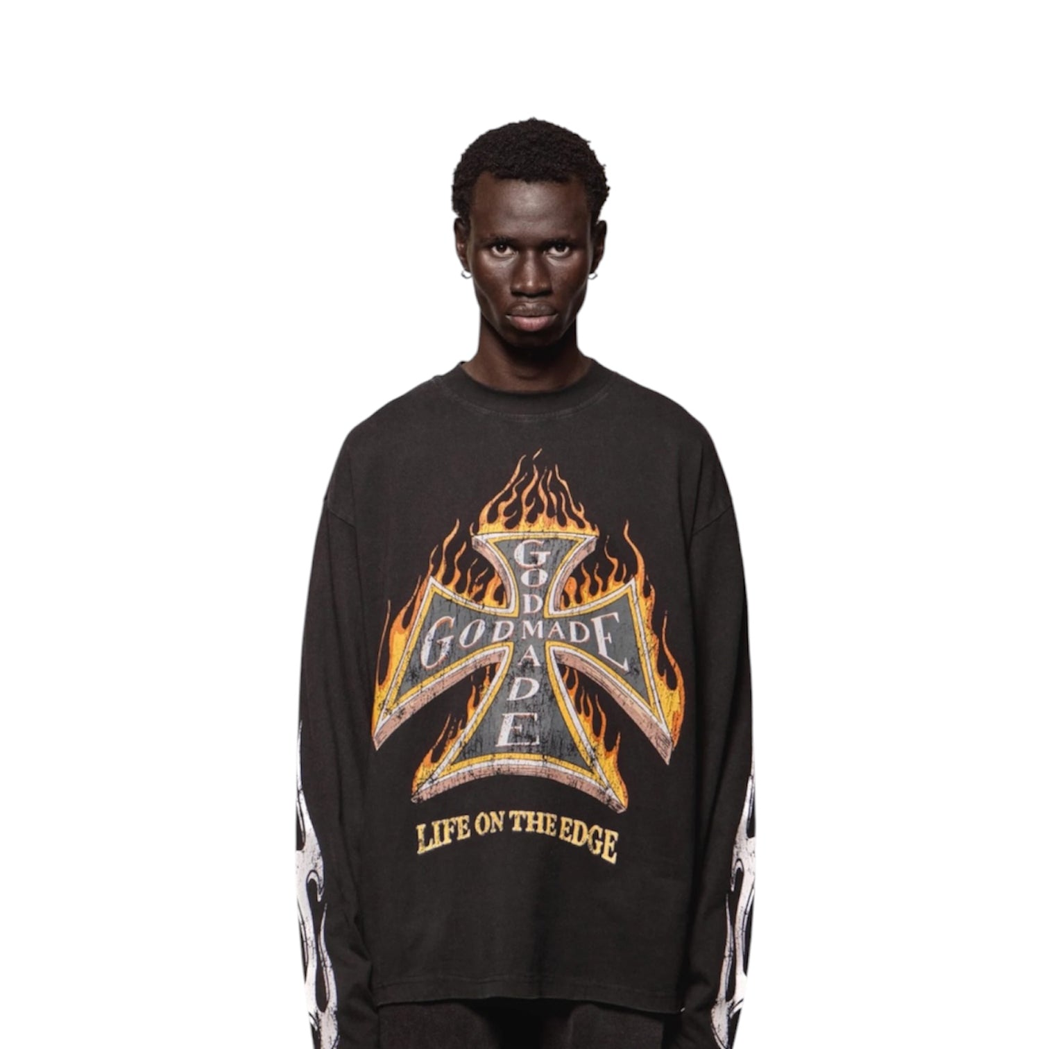 GODMADE IGNITION LONG SLEEVE - WASHED BLACK