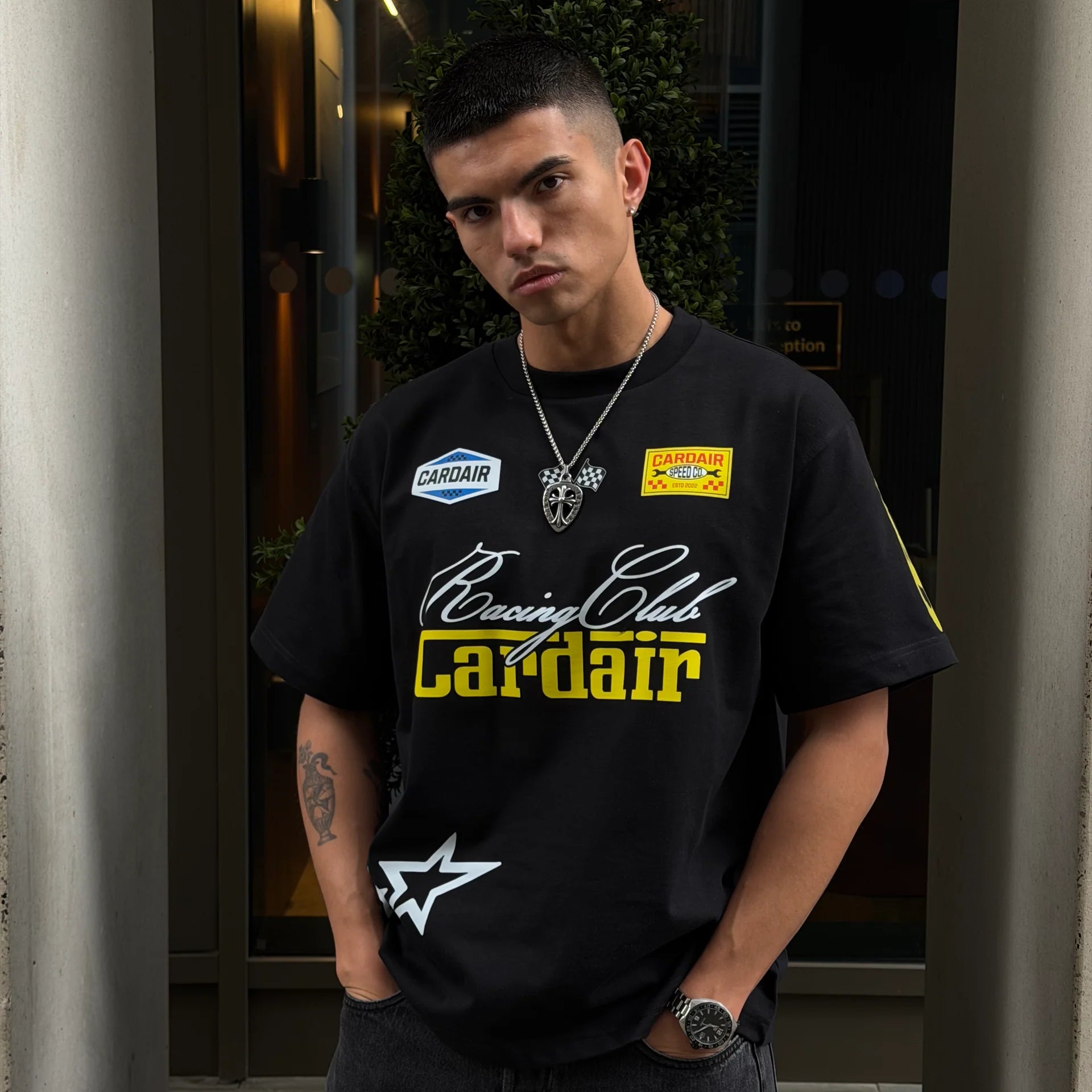 Cardair Racing Club T Shirt - Black, alternate view 2
