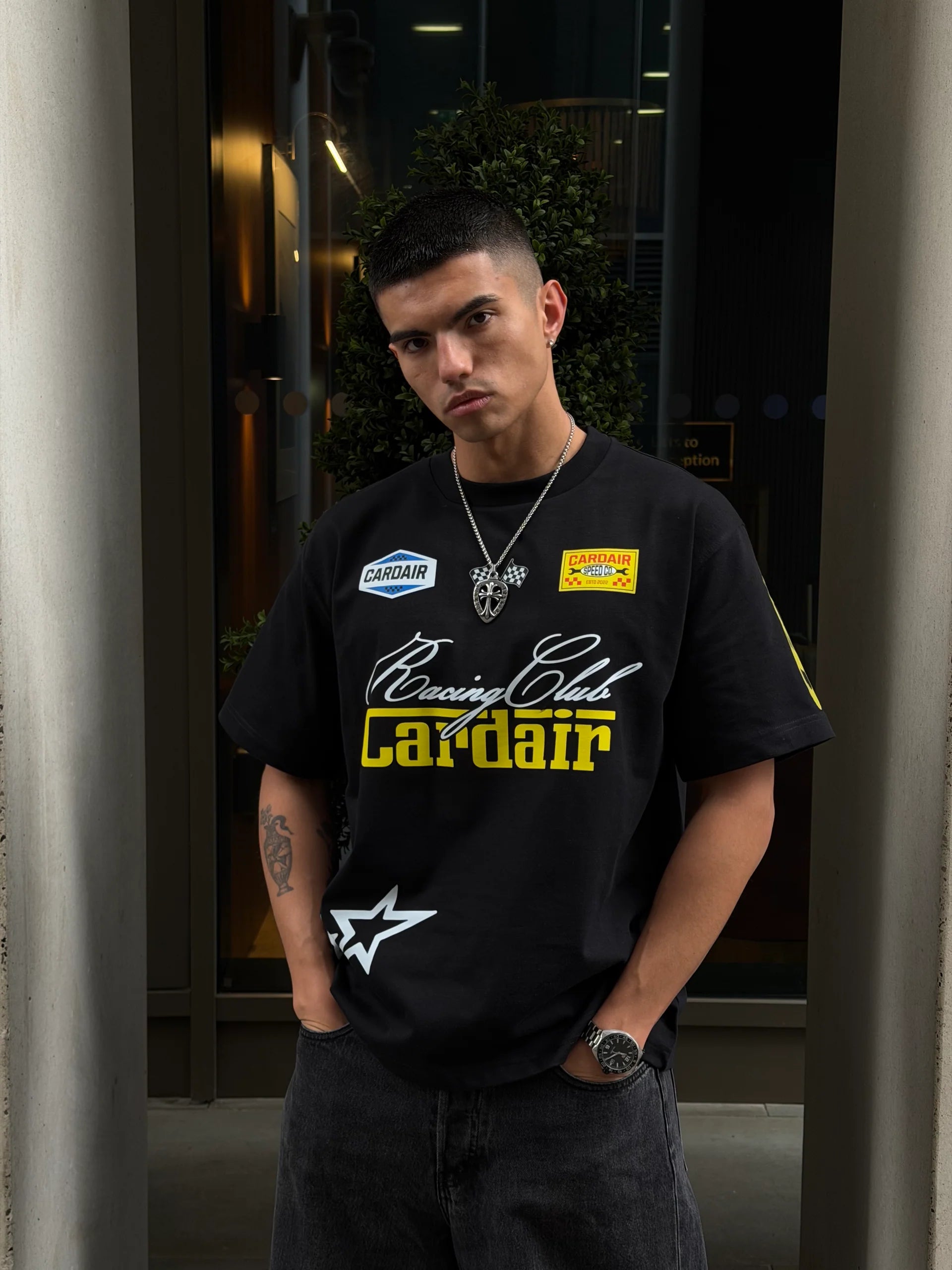 Cardair Racing Club T Shirt - Black, alternate view 2