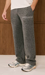 Belier Intarsia Knit Sweatpants Charcoal
