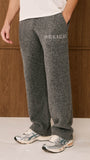 Belier Intarsia Knit Sweatpants Charcoal