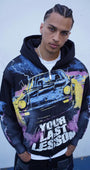 Last Lesson Black Car Hoodie