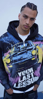 Last Lesson Black Car Hoodie