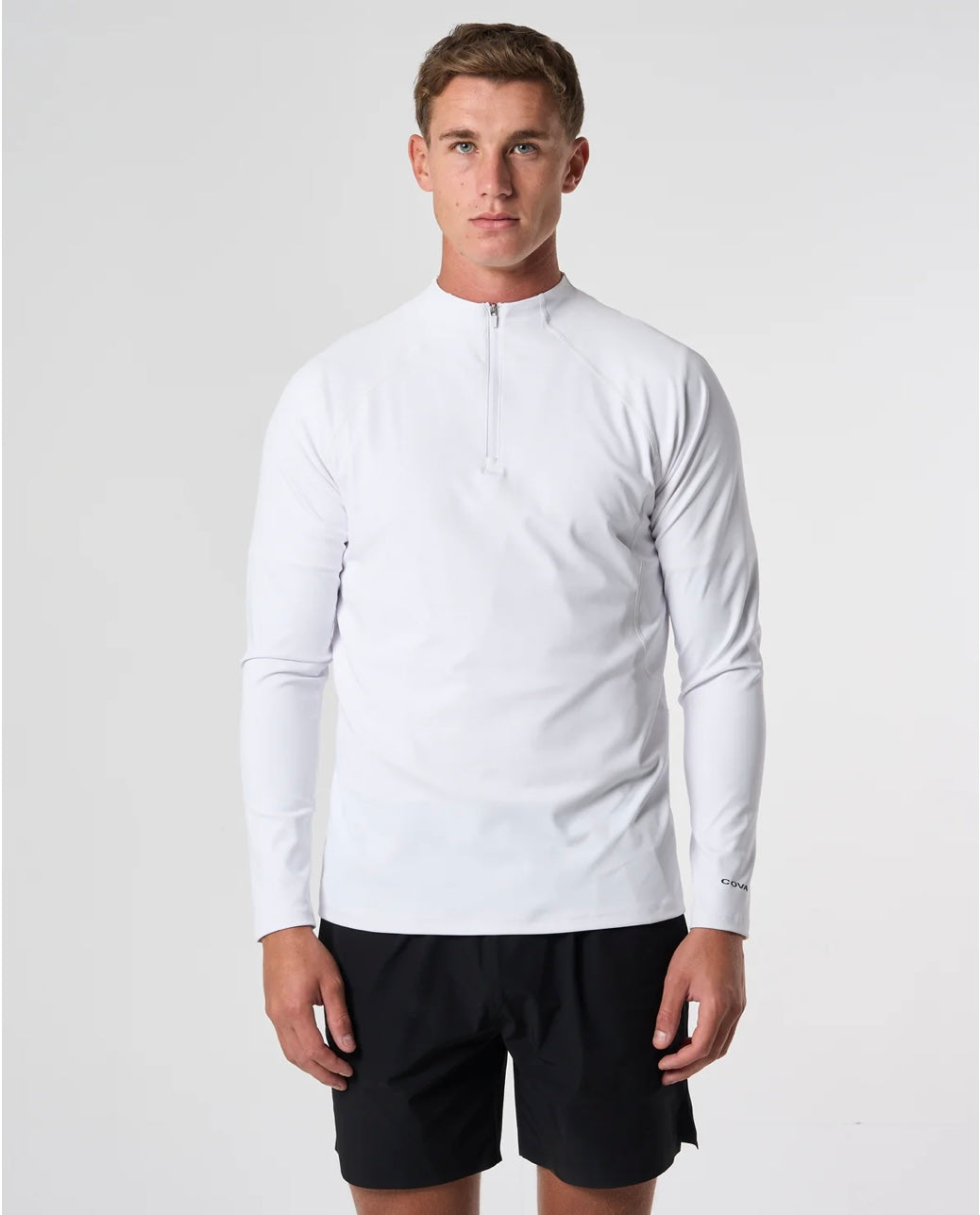 Cova Daily White 1/4 Zip