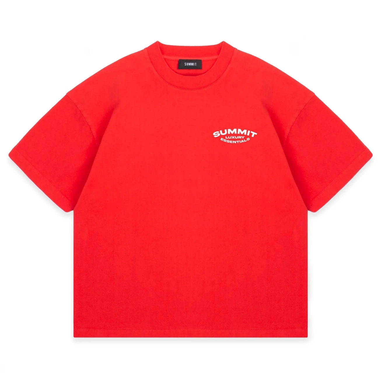 SUMMIT LUXURY ESSENTIALS T-SHIRT - RACING RED