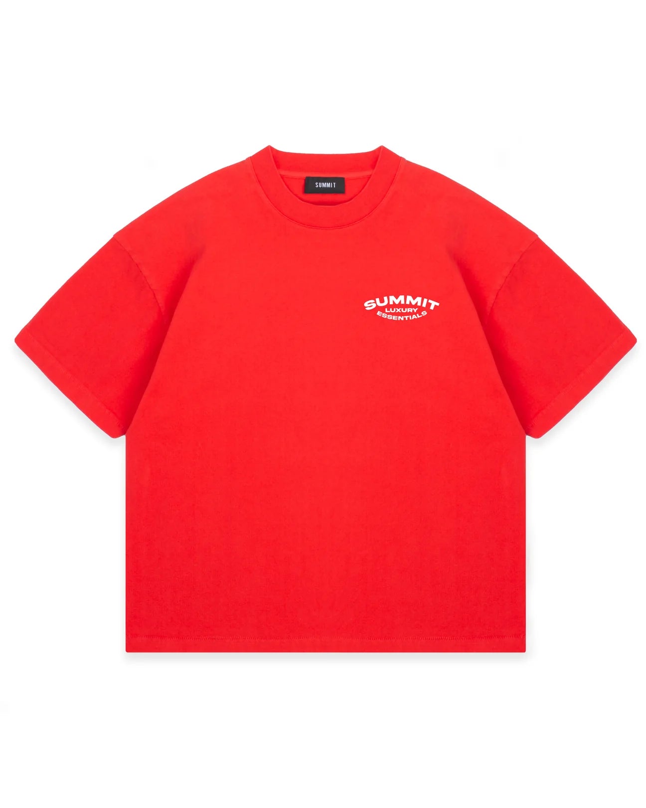 SUMMIT LUXURY ESSENTIALS T-SHIRT - RACING RED